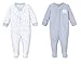 Lamaze Organic Baby Baby Boys' Sleep N Play, Footed Sleepwear, 2 Pack, Blue, 6M