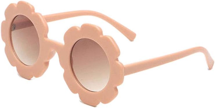 Toddler Kids Cute Vintage Flower Eyewear Sunglasses Sun Protection UV400 Summer Outdoor Glasses for Girls and Boys
