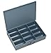 Durham 115-95 Gray Cold Rolled Steel Large Scoop Box, 18