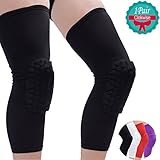 Clockwise Youth Kids Adult Basketball Knee Pads Brace 1Pair, Protection for Exercise and Sports, Comfortable Honeycomb Compression Fabric in Various colors