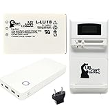 Logitech Squeezebox Duet Controller Battery with Universal Charger (100/240V), 18000mAh Portable External Battery Charger & EU Adapter - Replacement Logitech L-LU18 Universal Remote Battery and Charger