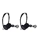 Uninex (2-Pack) Black On-Ear Stereo Headphones 3.5mm Right Angle Plug Light Weightthumb 4