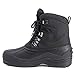 POLAR Mens Snow Waterproof Duck Hiking Bean Hiker Walking Short Ankle Boots - Black - US10/EU43 - YC0439