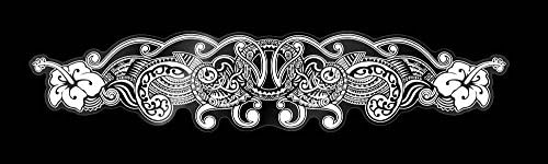 "Soul Glow" Polynesian Hibiscus Sticker (4.5-by-22-inch)