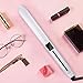 Flat Iron for Hair, HOCOSY Hair Straightener and Curler 2 in 1 with Digital LCD Display, Adjustable Temperature & Rapid Heating, Dual Voltage, Auto Shut Down, 1 Inch, White