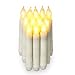 Flameless Taper LED Candles by LampLust | Ivory Drip Finished, 6