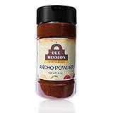 Ancho Chile Powder 4 oz Ounce Ground Chili Natural Seasoning Great for Mexican Recipes by Ole Mission