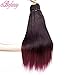 BEFUNNY Ombre Red Braiding Hair Pre Stretched, 8 Packs/Lot 24 Inch Pressional Prestretched Braiding Hair, Yaki Texture Synthetic Hair Extensions For Human Crochet Braids, Itch Free(24