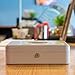 Certus Global Large White Cash Box with Money Tray, Secure Lock, Cantilever Coin Tray 4 Bills/ 5 Coins (Crisp White)