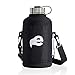 Stainless Steel Insulated Beer Growler - 64 oz Water Bottle - Includes Carry Case - Double Wall Vacuum Sealed Wide Mouth Design. Five Year Guarantee! Perfect Temperature Control from eegl