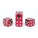 Dreamer Car Shiny Antioxidant Aluminum Alloy Dice Valve Stems Caps (Red,4pcs)
