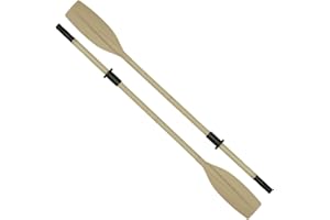 Oceansouth Heavy Duty Aluminum Oars (Split Shaft/Detachable) with Rubber Oar Sleeves - Light Weight