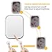 CERSLMO Makeup Mirror with Lights, Lighted Travel Mirror with LED Lights, Dimmable Portable Desk Light up Cosmetic Mirror with Touch Screen Switch, Batteries or USB Operated, Black