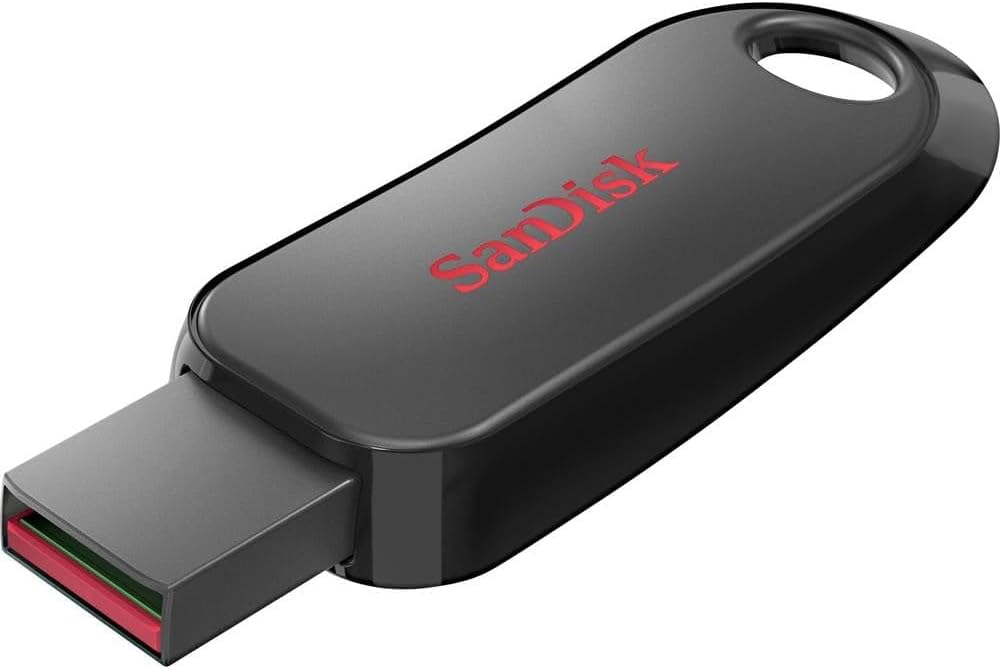 SanDisk 64GB Cruzer Snap USB 2.0 Flash Drive Retractable Protects Connector