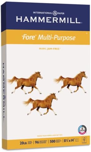 Hammermill Fore MP Multipurpose Paper 96 Brightness 20 lb 8-1/2 x 14 White 500 < Print Technology: Laser,Inkjet >