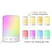 LIGHTSTORY LED Bedside Lamp Music Lamp, Bluetooth 2.1, Micro SD Support, FM Radio, Color Changing Touch Table Lamp with Night Light, Small Portable Bluetooth Night Light Speaker Warm White