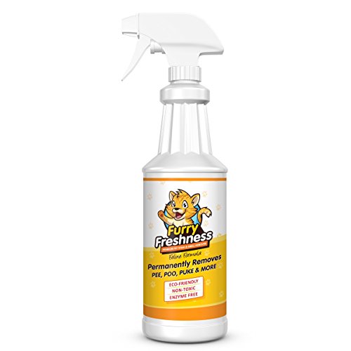 FurryFreshness Premium Pet Stain & Smell Remover - Feline Formula (32oz) - Thumbnail 3