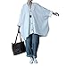 Yesno JG6 Women Tops Blouse Casual Plus Size Cocoon Model Double Layers Cotton Linen