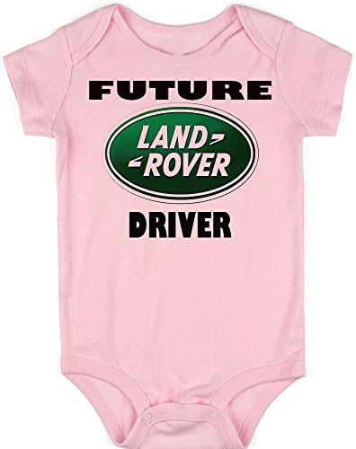 SW-USA Future Land Rover driver infant romper onesie creeper (3-6months, Pink)