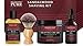 Majestic Pure Shaving Kit for Men with Sandalwood - Set Includes Pre Shave Oil, Shaving Cream, and After Shave Balm (3 Pieces), Gift Set