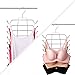 MerceHygea Tank Tops Hanger Metal Folding Space Saving Hanger Closet Organizer for Tank Tops, Cami, Bras, Bathing Suits, Belts, Ties