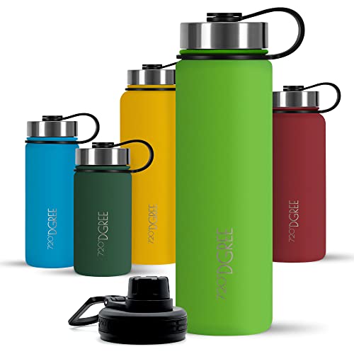 720°DGREE Edelstahl Trinkflasche 950ml “noLimit” - Auslaufsicher, Kohlensäure geeignet, BPA-Frei - Thermosflasche, Isolierflasche mit Schraubverschlus