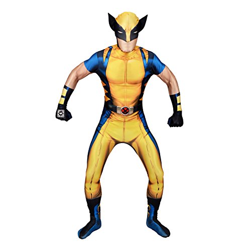 Fancy Dress - Digital Wolverine Morphsuit - ADULT MEDIUM