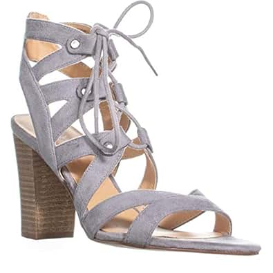 Amazon.com | XOXO Womens Balta Faux Suede Caged Dress Sandals | Shoes