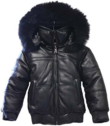 Tanners Avenue Lambskin Bubble Bomber Jacket with Hood - Infant, Toddler &amp; Kids