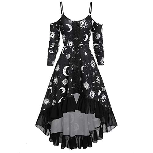 Sun Moon Star Print Long Sleeve Strap Dress for Jamaica | Ubuy