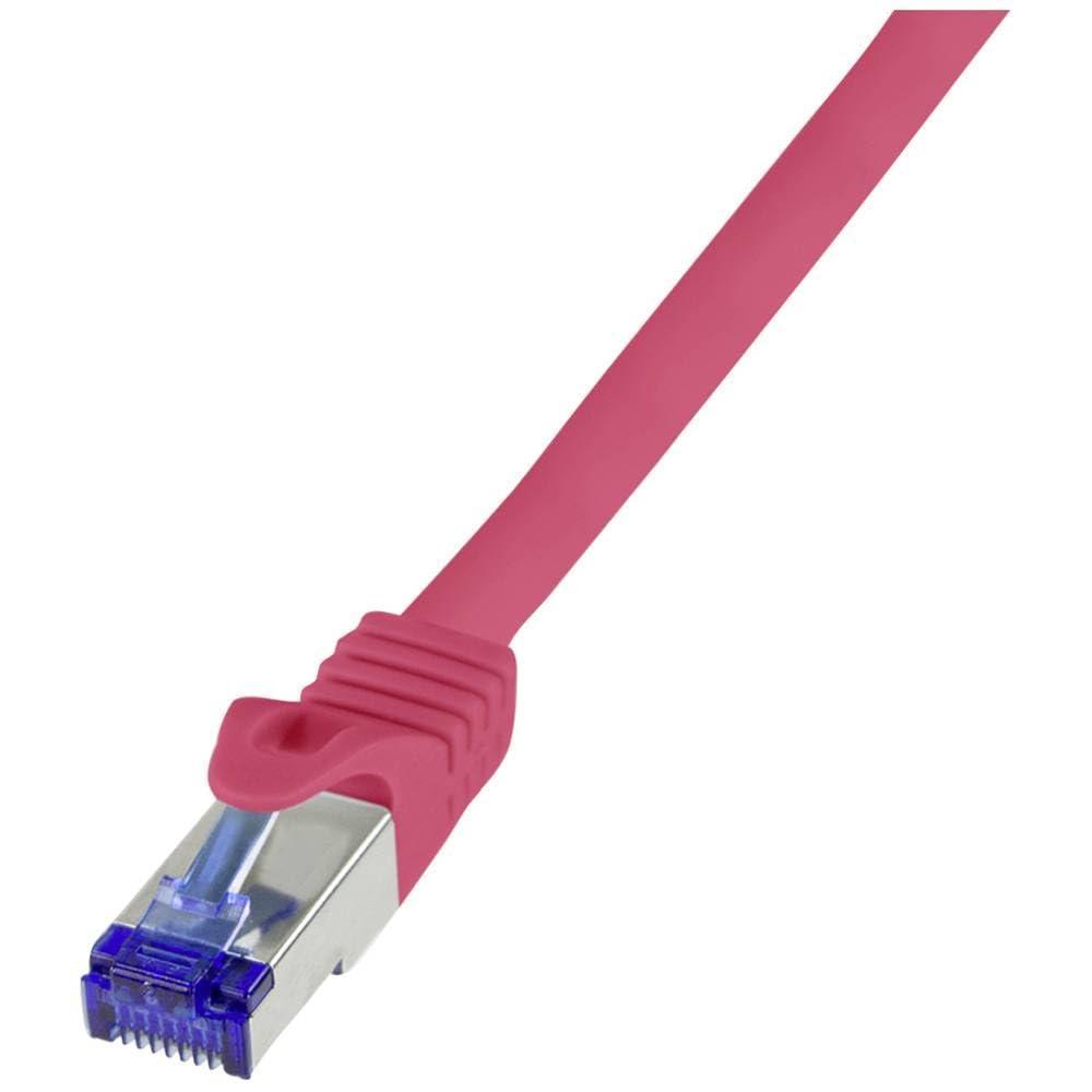 Logilink C6A104S RJ45 CAT 6a S/FTP 15m Red Pack of 1