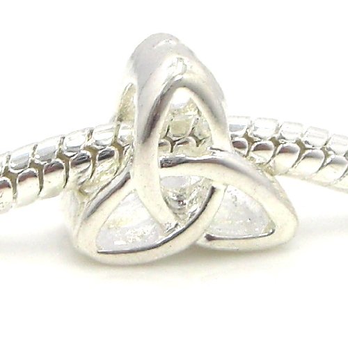 Jewelry Monster "Celtic Trinity Knot" Charm Bead for Snake Chain Charm Bracelet