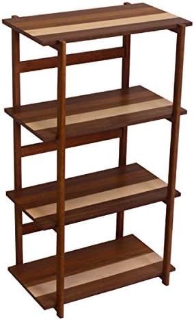 Amazon シェルフラック 幅60cm 収納 オープンラック オープンシェルフ ミックス 4種の木材を使用したミックスシェルフ アメリカンウォールナット バーチ ピーチ マイクーリー オープンシェルフ ラック オンライン通販