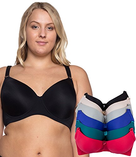 Barbra 6 pack women s d, dd cup underwired better fabri…