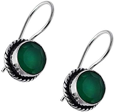 Silvesto India Silver Plated - Gemstone 925 Silver Plated Earring For Women & Girls