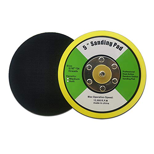 5 Inch Backing Plate SENRAY 5 Inch Dual-Action Hook & Loop Molded ...