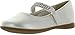 Little Angel CA05 Leatherette Round Toe Rhinestone Mary Jane Ballerina Flat (Toddler/ Little Girl) - Ivory