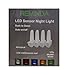 REMINDA 4 Pack Plug in LED Night Light Lamp with Dusk to Dawn Sensor, Amber Yellow