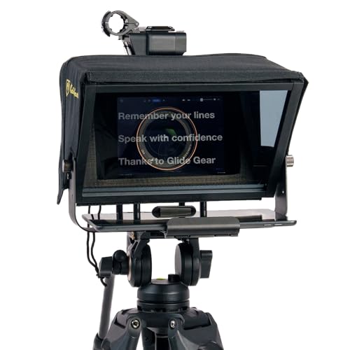 Glide Gear TMP100 Adjustable iPad/Tablet/Smartphone Teleprompter Beam Splitter Glass with Carry Case — image 1