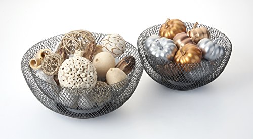 NIFTY 7532ORB Double Wall Mesh Decorative and Fruit Bowls, 2 Piece