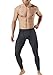 TSLA TM-MUP19-CHC_Large Men's Compression Pants Baselayer Cool Dry Sports Tights Leggings MUP19