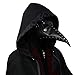 steelsir Halloween Mask Steampunk Long Nose Bird Beak Masks Gothic Black Cosplay Mask