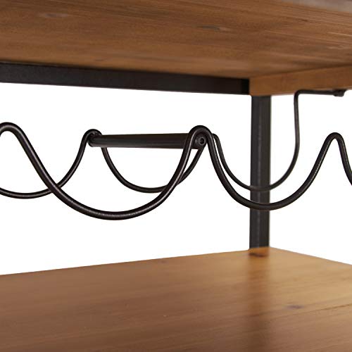 Elevens 3 Tier Rolling Utility Storage CartKitchen Serving Bar Cart