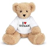 Vermont Teddy Bear Teddy Bears Stuffed Animals - I Love You Teddy Bear, Custom, 13 Inch