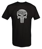 Stealth - Punisher Skull STI Subaru Racing T shirt - Large