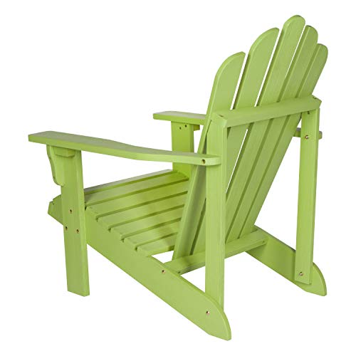Shine Company 4621LG Westport II Hydro-TEX Finish, Lime Green Wooden Adirondack Chair