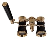 Levenhuk Broadway 325N Opera Glasses black lorgnette w/ LED light