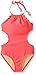 Jessica Simpson Big Girls' Scalloped One Piece Tie Halter Swimsuit