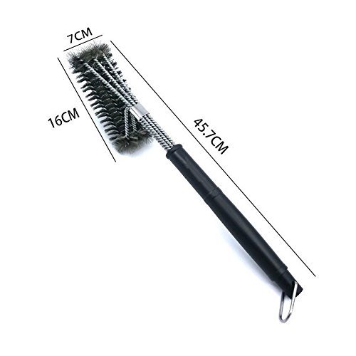 Grill Brush,Grilling Accessories Barbecue Grill Brush Bristles are Made of Stainless Steel Woven Wire - a Perfect Gift for All Barbecue Lovers
