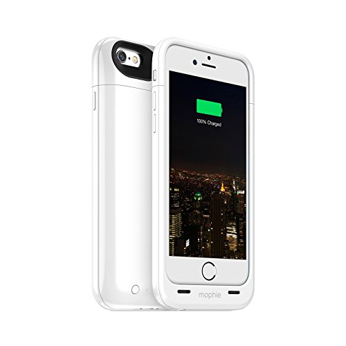 Mophie Juice Pack Plus - Protective Mobile Battery Pack Case for iPhone 6/6s – White (Certified Refurbished)